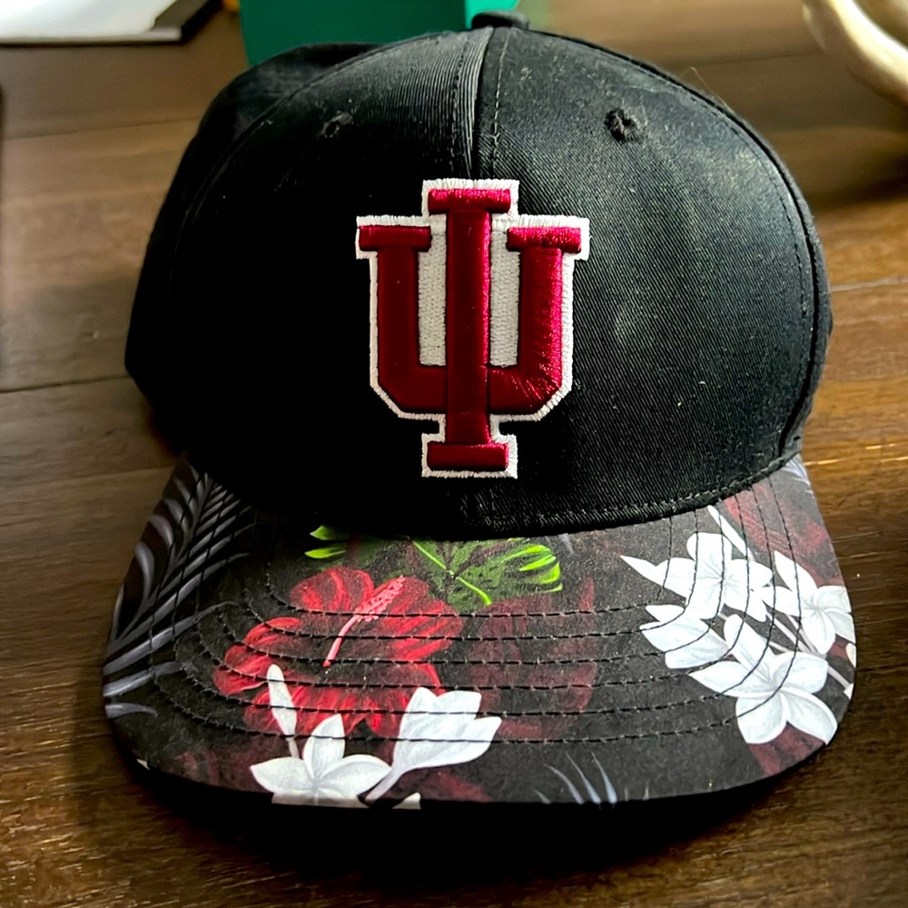 Indiana university hat with floral pattern NWT